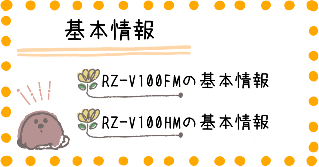 RZ-V100FM　RZ-V100HM　商品情報